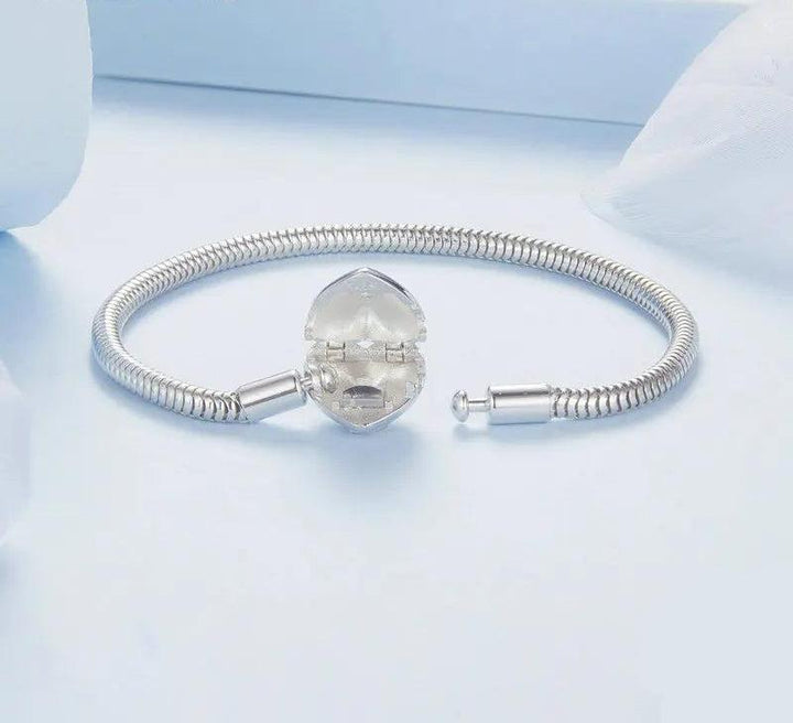 VI - Sterling Silver Heart Charm Bracelet