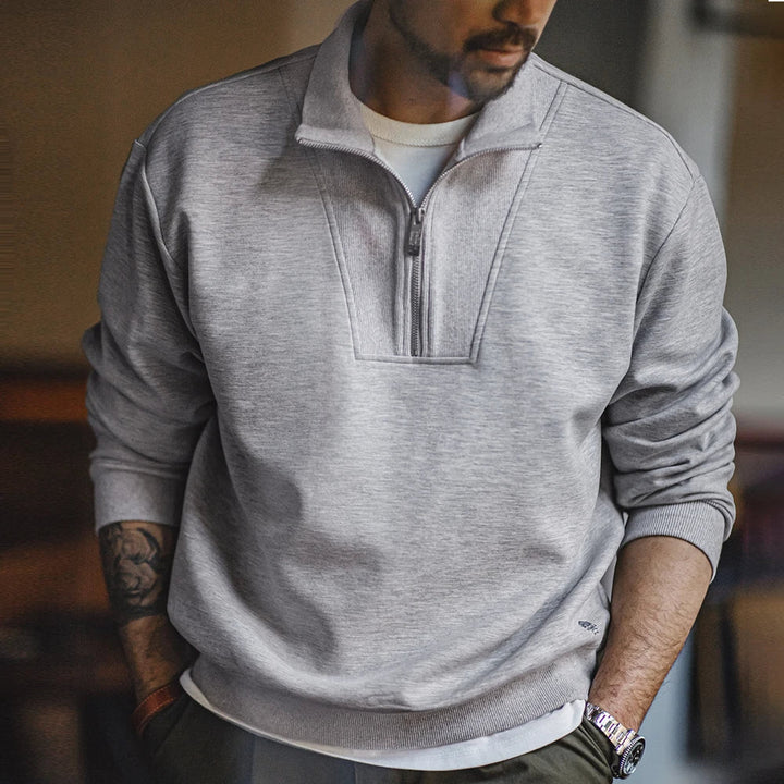 MADUROZ – Modern Casual Quarter-Zip Sweater