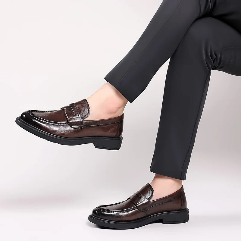 MILO – Sleek Leather Oxford Loafers
