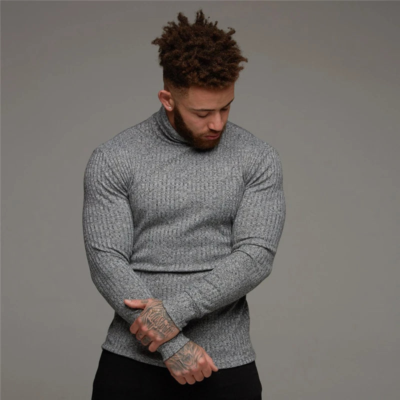 ANDREI – Ribbed Turtleneck Knit for Men