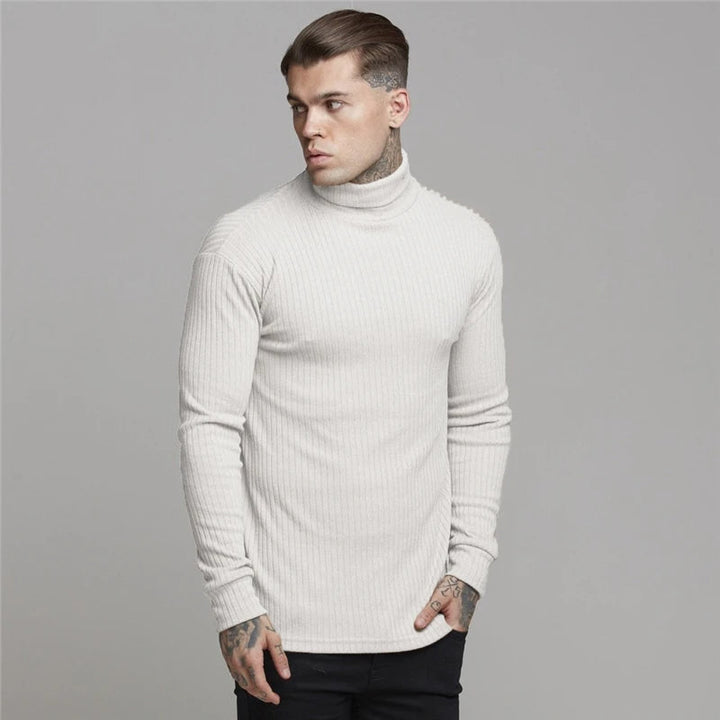 ANDREI – Ribbed Turtleneck Knit for Men