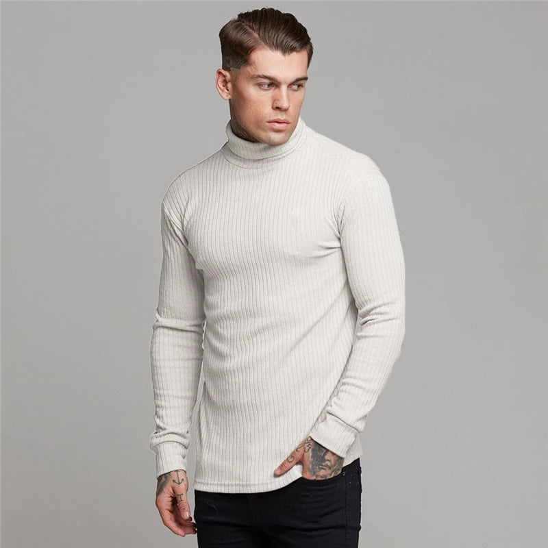 ANDREI – Ribbed Turtleneck Knit for Men