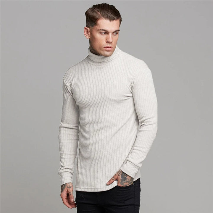 ANDREI – Ribbed Turtleneck Knit for Men