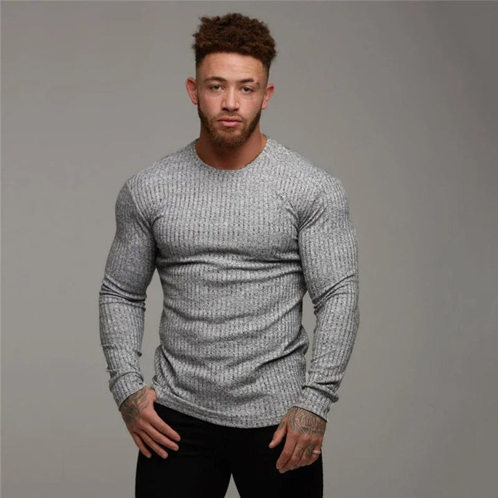 DAN - Men's Ribbed Turtleneck Muscle Tee