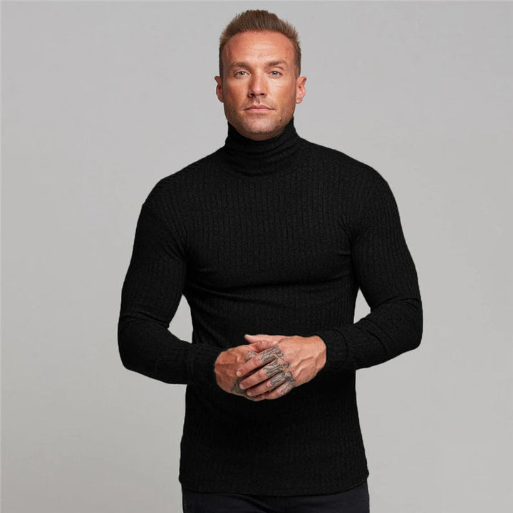 ANDREI – Ribbed Turtleneck Knit for Men
