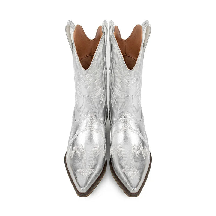 HAYL - Women's Classic Leather Cowboy Boots