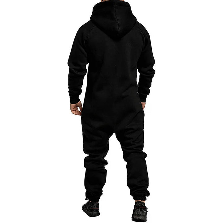 DERICK  - Men’s Zip-Up Hooded Jumpsuit
