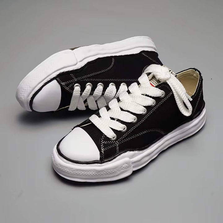 MASIYO MINATU - Distressed Canvas Sneakers