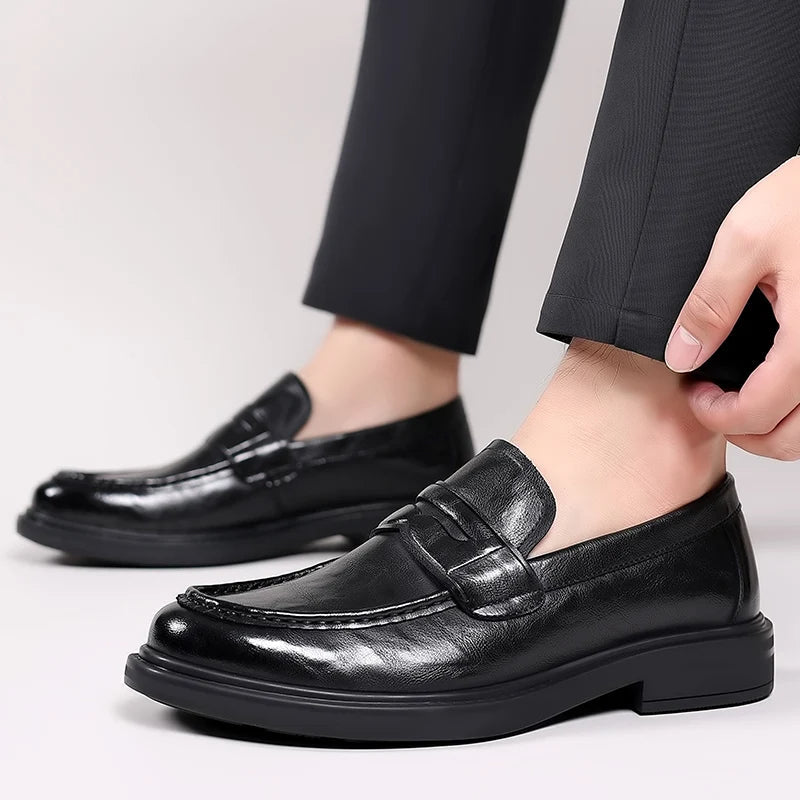MILO – Sleek Leather Oxford Loafers