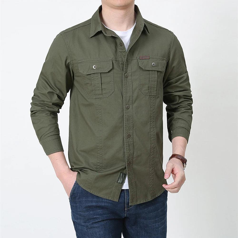 NJORD – Casual Long-Sleeve Cotton Shirt for Men