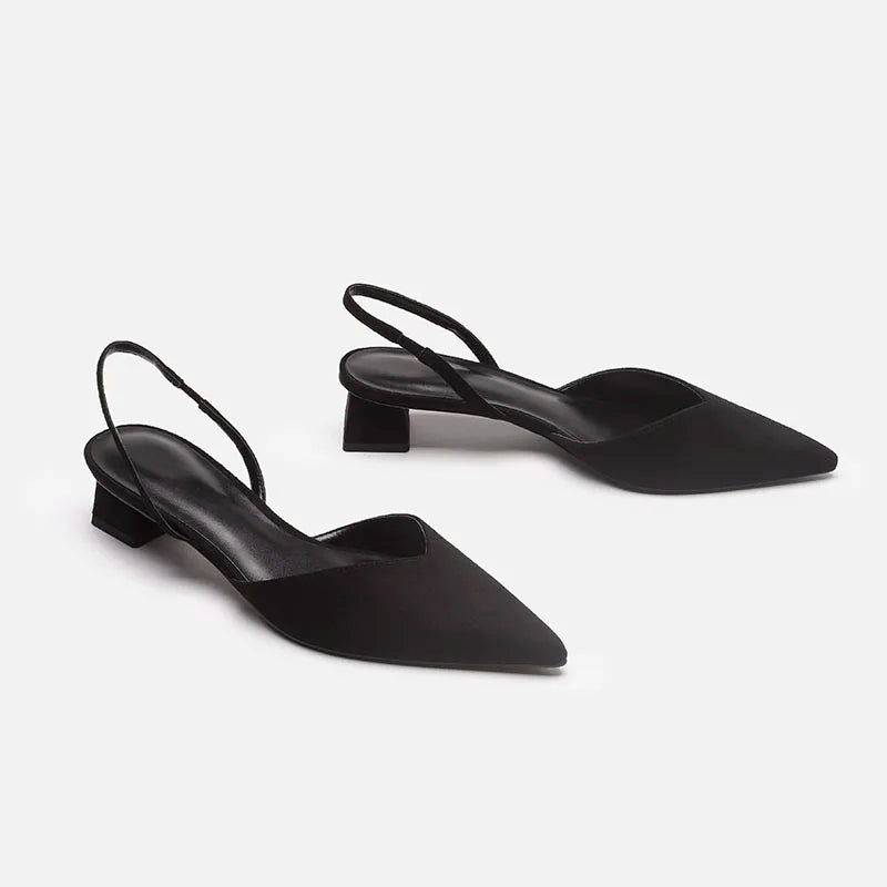 MIRELLE – Women's Minimalist Slingback Block Heel Sandals