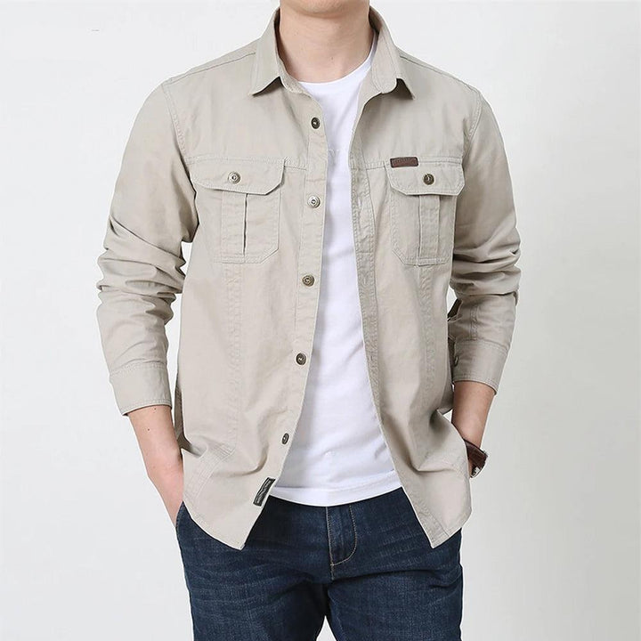 NJORD – Casual Long-Sleeve Cotton Shirt for Men