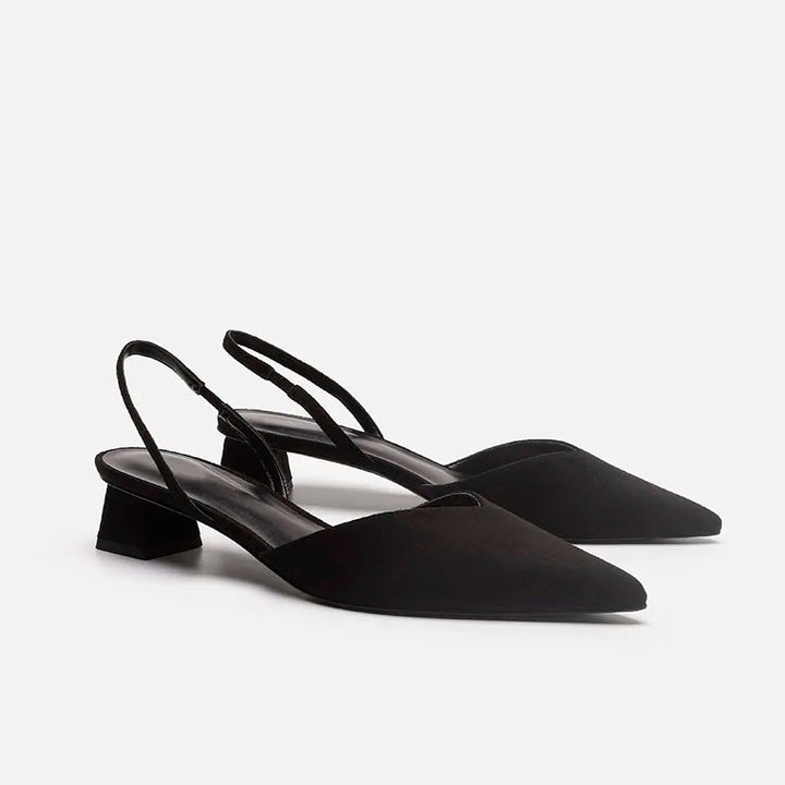 MIRELLE – Women's Minimalist Slingback Block Heel Sandals