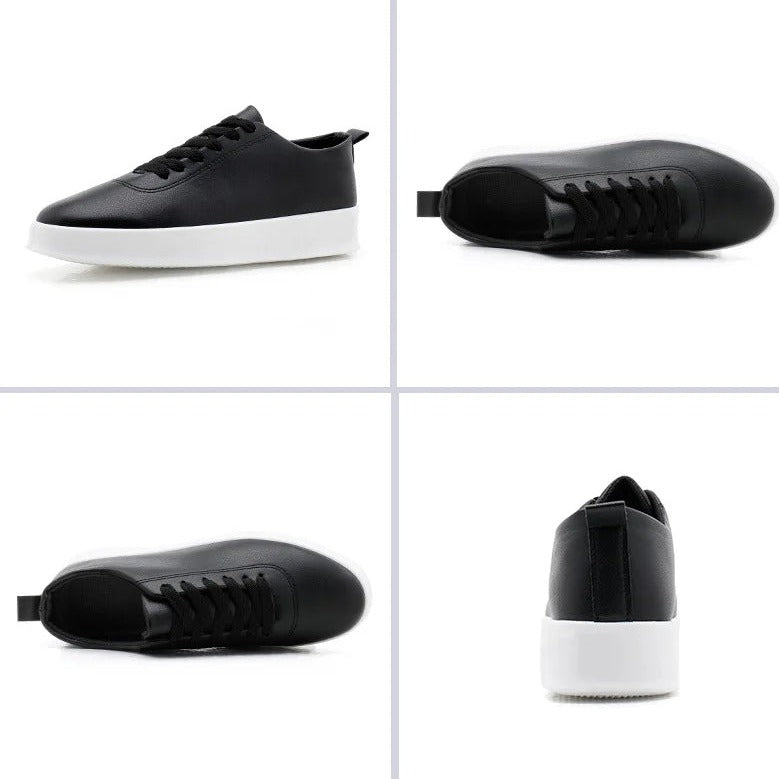 SANDR - Men's Vegan Leather Low-Top Sneakers