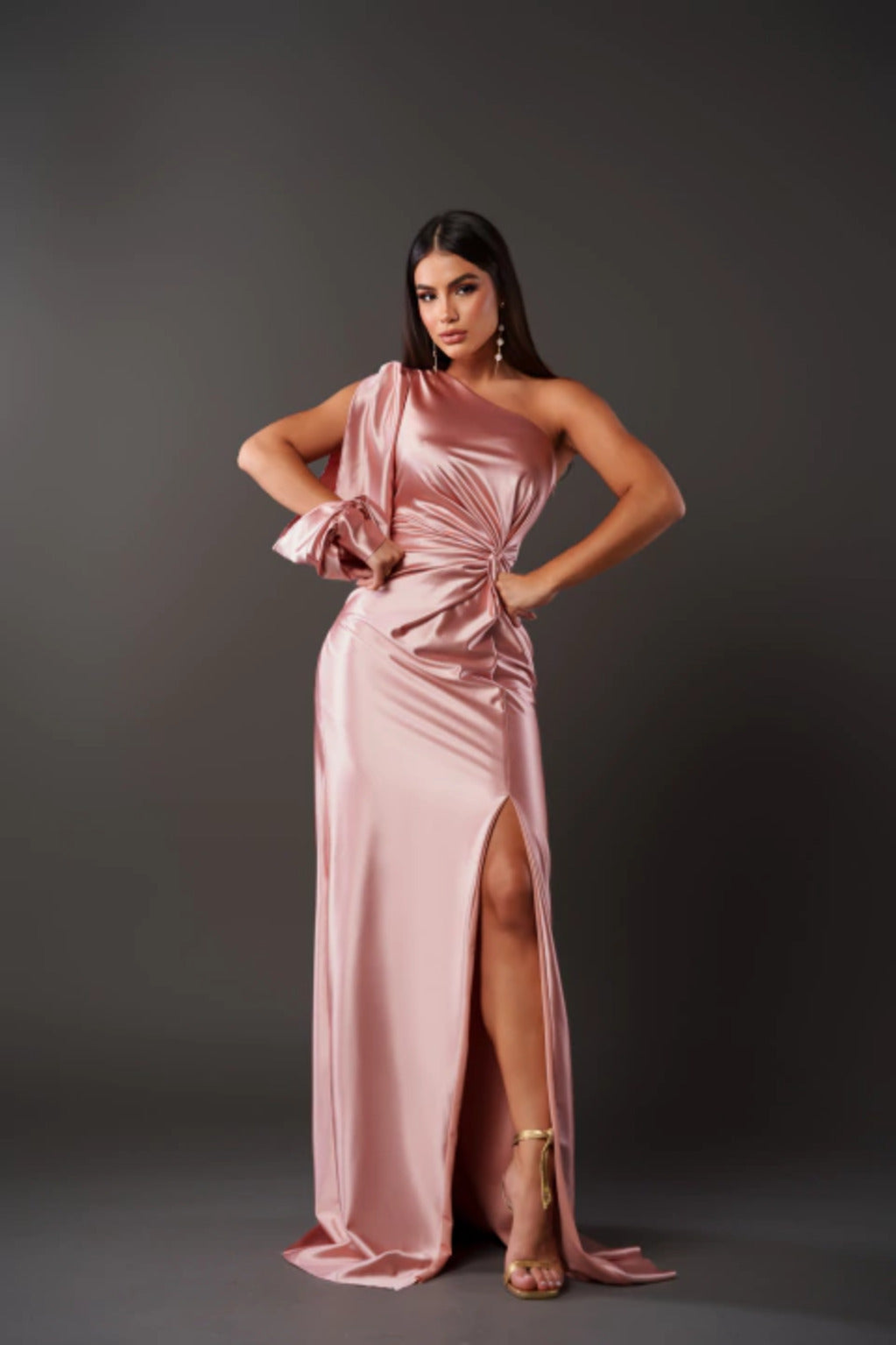 SIA – Elegant One-Shoulder Evening Dress