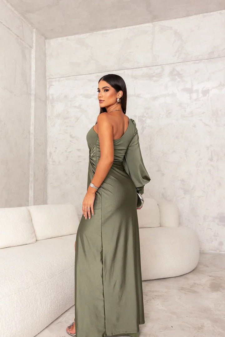 SIA – Elegant One-Shoulder Evening Dress