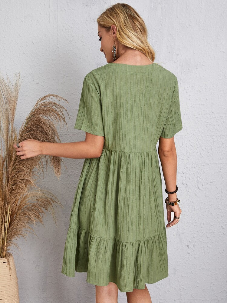 ROZALIA – V-neck midi dress