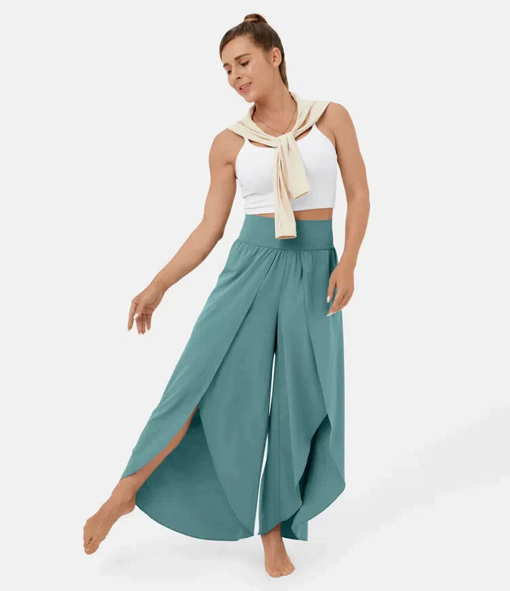 SAIRA – Women's Split-Leg Palazzo Trousers