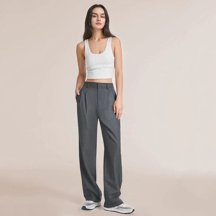 ELARA – Women's High-Waist Wide-Leg Trousers