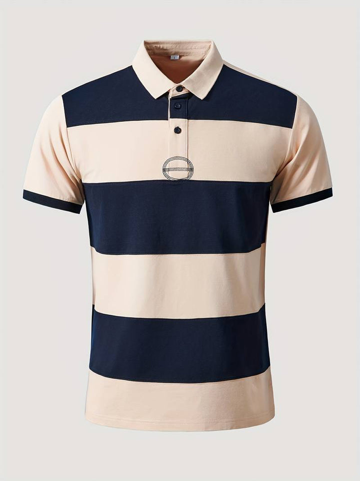 CRUZ – Men's Nautical Striped Polo