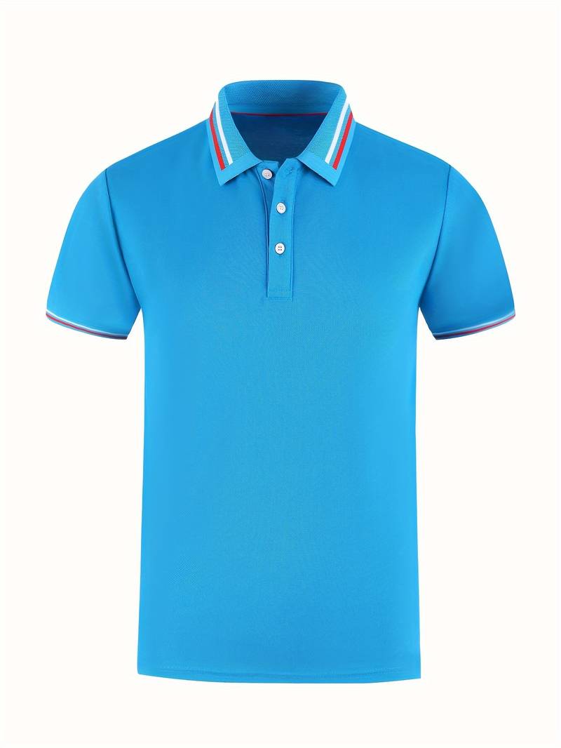 DASH - Men’s Striped Trim Polo Shirt