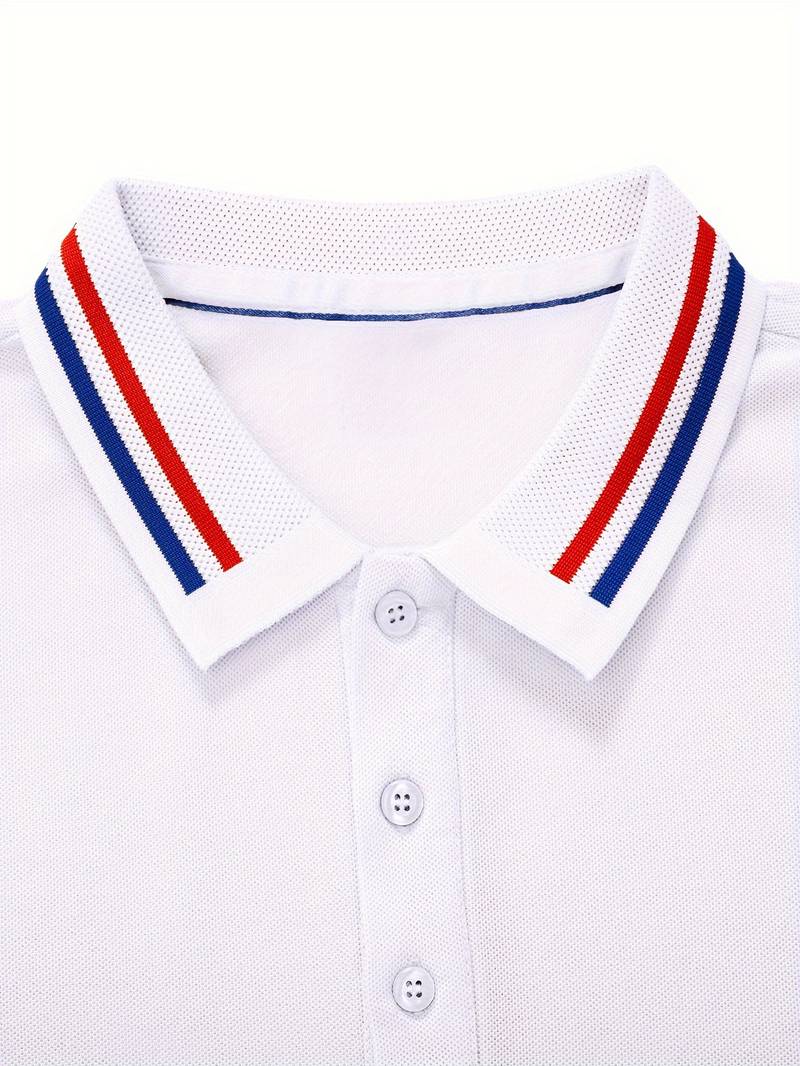DASH - Men’s Striped Trim Polo Shirt