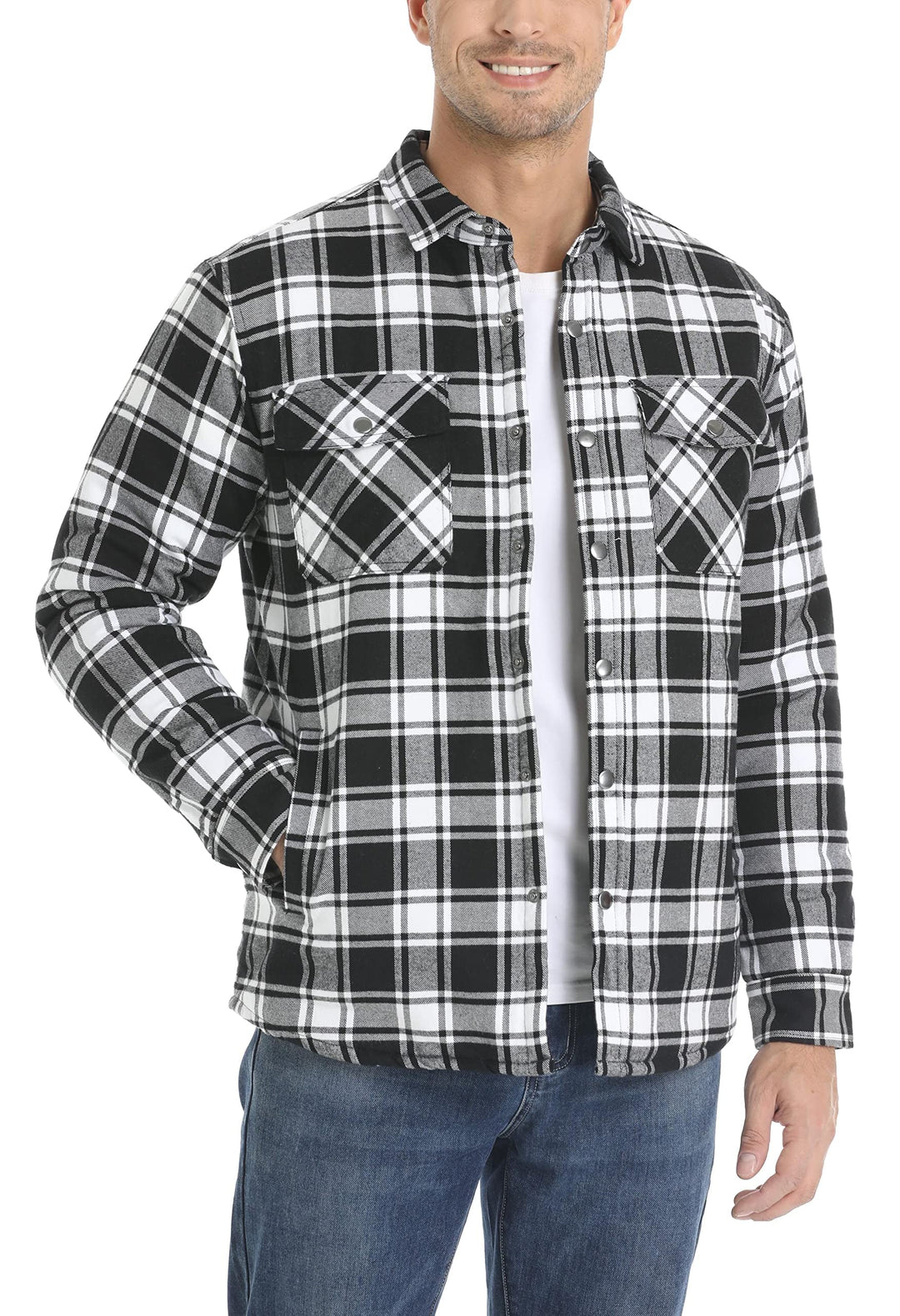 HAIL – Padded Flannel Jacket With Double Lining
