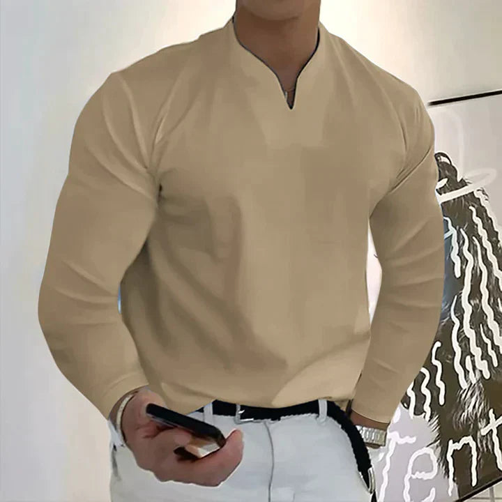 ENZO – Men's Modern Fit Long Sleeve Shirt