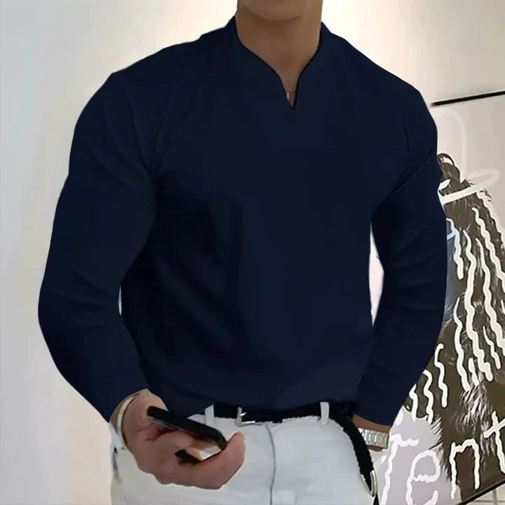 ENZO – Men's Modern Fit Long Sleeve Shirt
