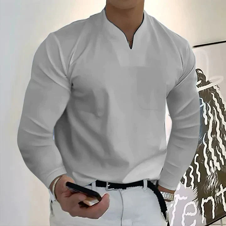 ENZO – Men's Modern Fit Long Sleeve Shirt