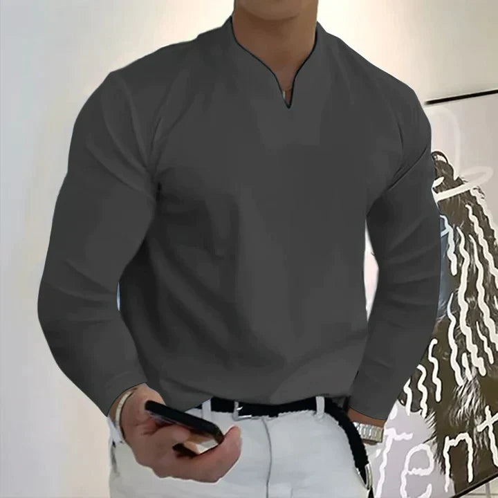 ENZO – Men's Modern Fit Long Sleeve Shirt