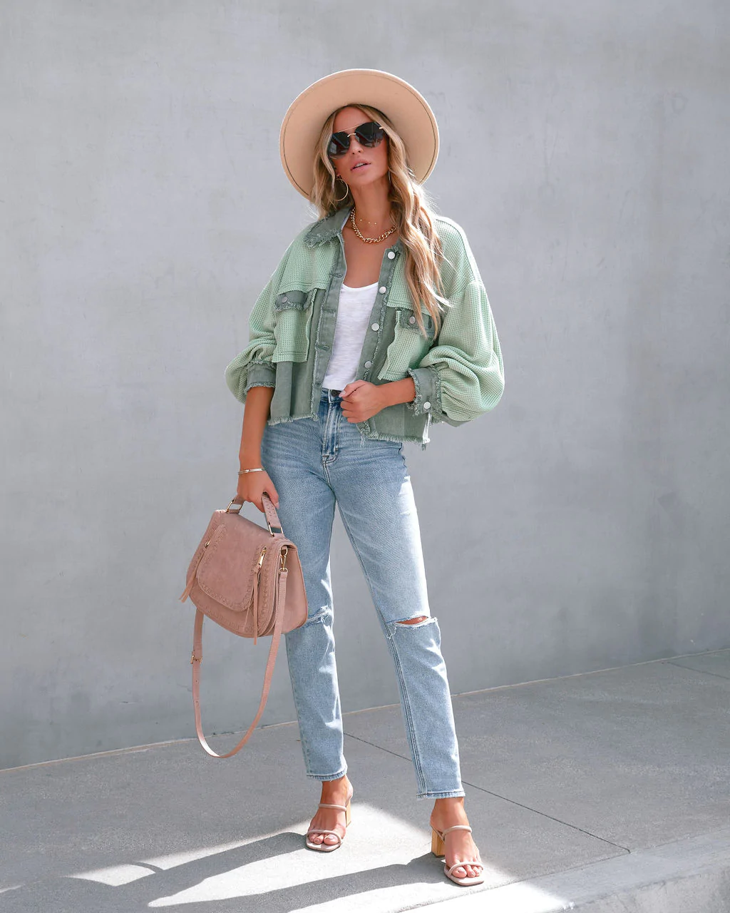 BONI - Women's Distressed Textured Jacket