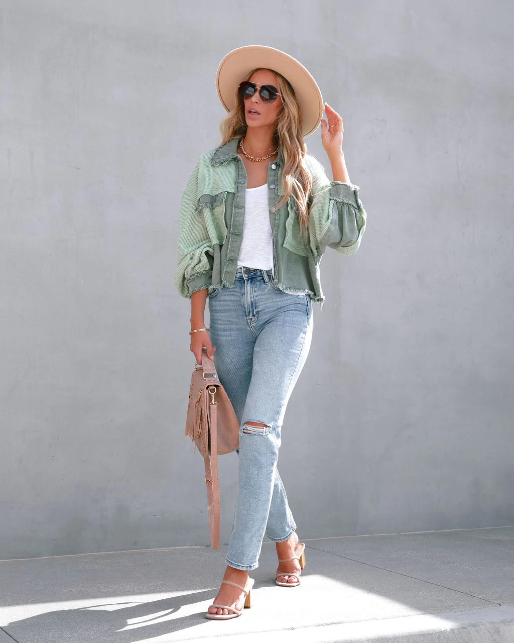 BONI - Women's Distressed Textured Jacket