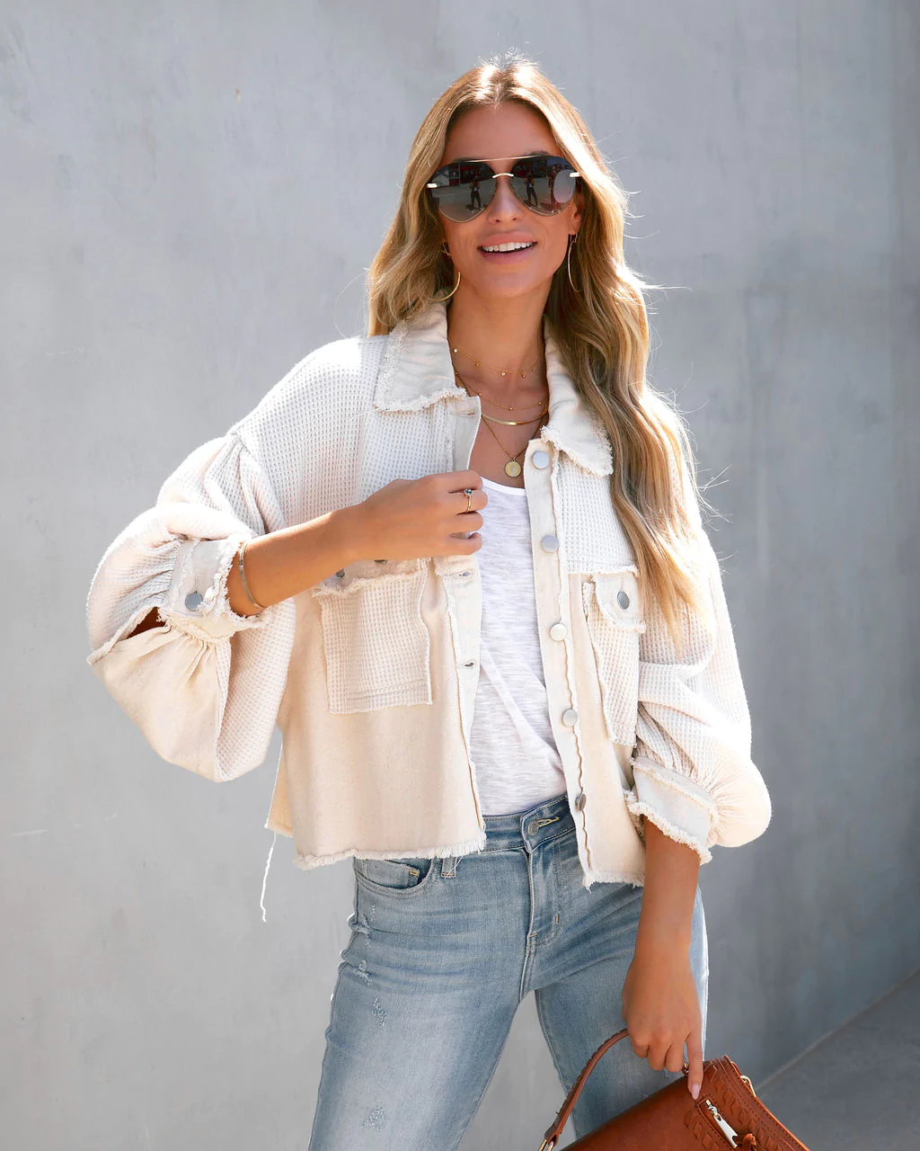 BONI - Women's Distressed Textured Jacket