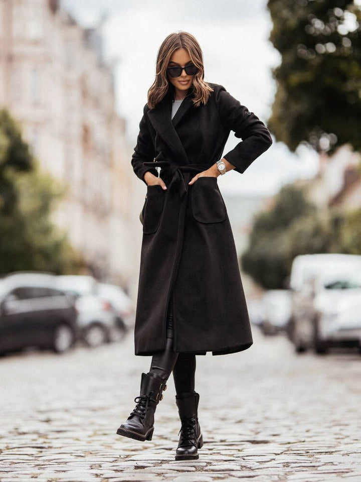ALEYNA - Women's Belted Longline Coat