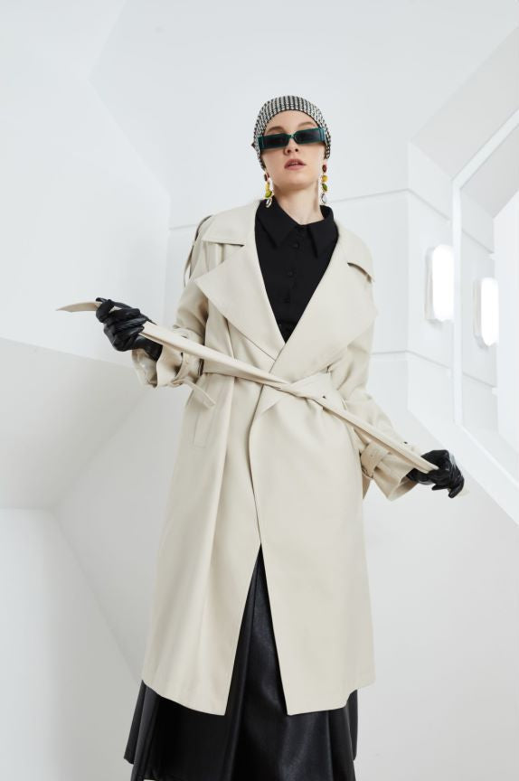 EVANA – Women’s Longline Trench Coat