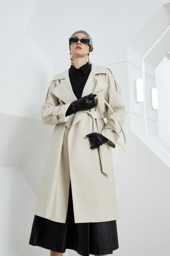 EVANA – Women’s Longline Trench Coat