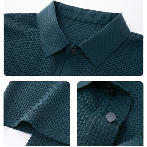 ARON – Textured Men's Polo-Shirt