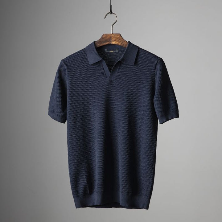 LEDON – Men's Knitted Pullover Polo Shirt