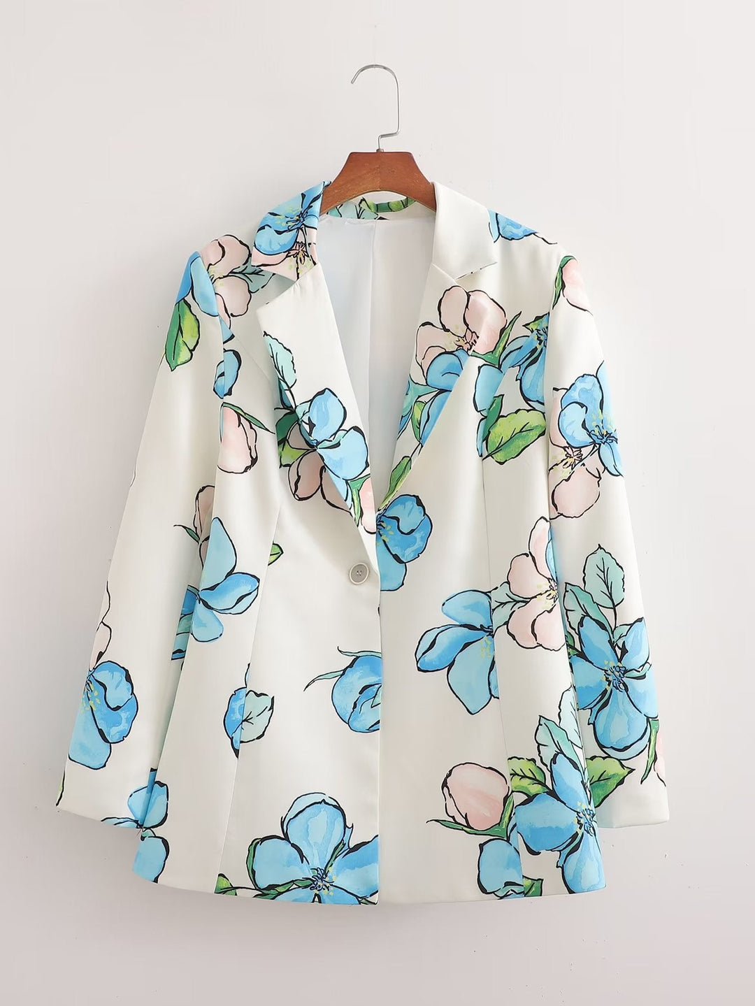KAEDE - Women’s Tailored Floral Print Blazer