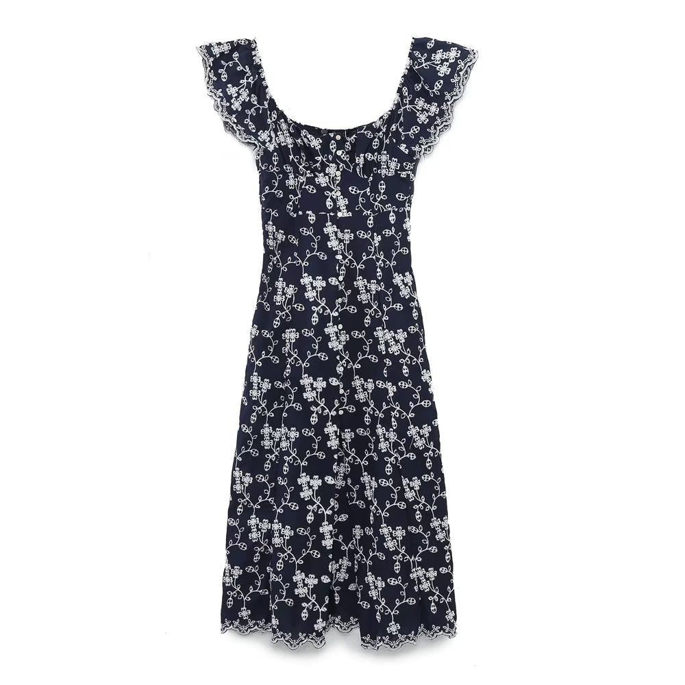 RHYLE – Floral Print Midi Dress