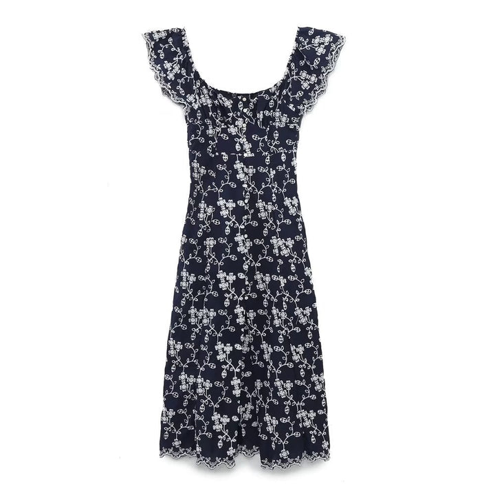 RHYLE – Floral Print Midi Dress