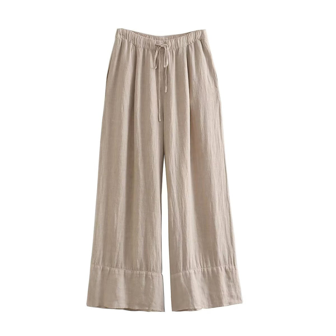 NELLE - Women's Linen Halter Top & Pants Set