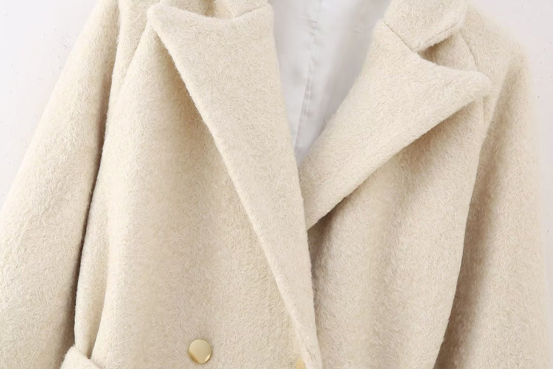 CALI - Women's Double-Breasted Vegan Wool Coat