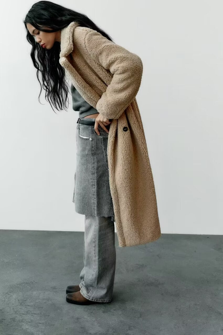 INES – Women’s Long Teddy Winter Coat