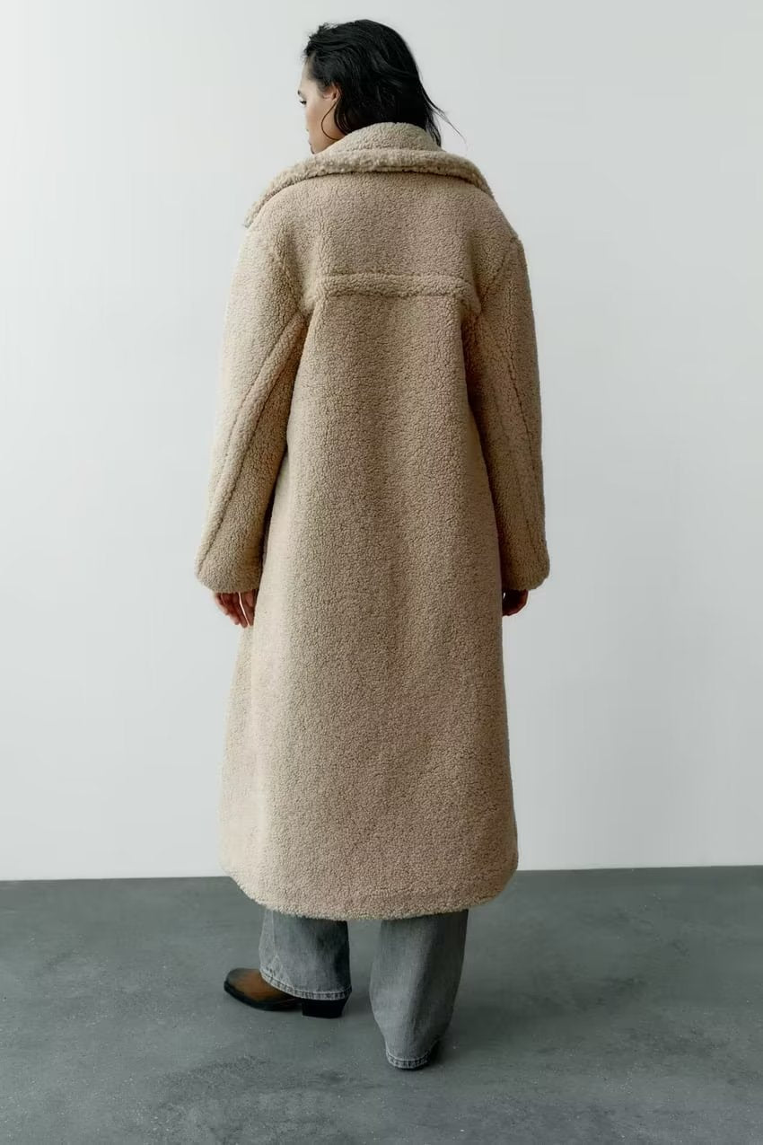 INES – Women’s Long Teddy Winter Coat