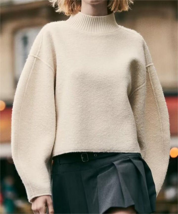 SAEDY - Vegan Wool Turtleneck Sweater for Women