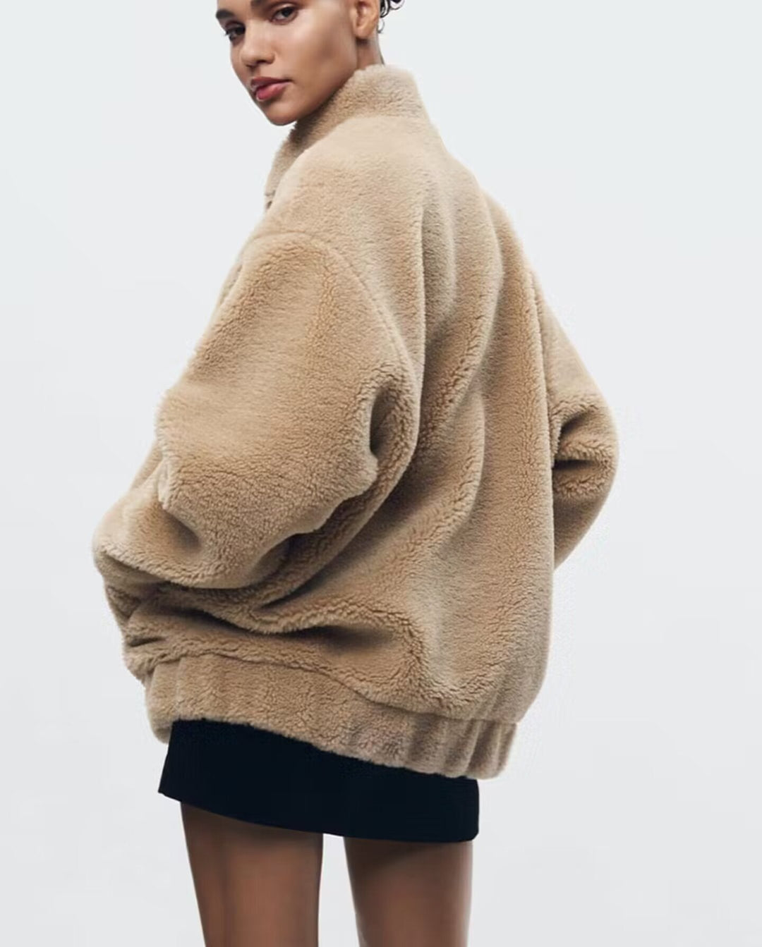 PAZ - Women's Oversized Teddy Fleece Jacket