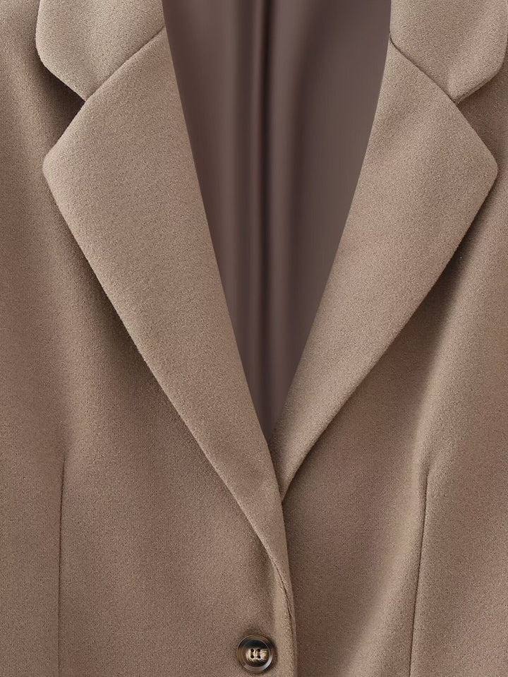 ALOCE – Fringe Accent Wool Blend Blazer