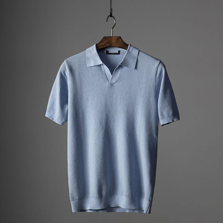 LEDON – Men's Knitted Pullover Polo Shirt